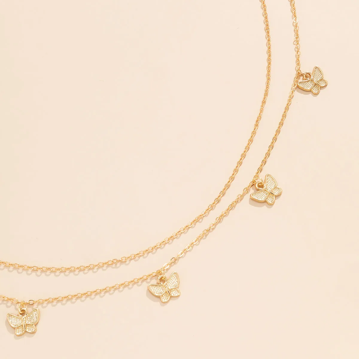 18K Gold-Plated Butterfly Waist Chain Set
