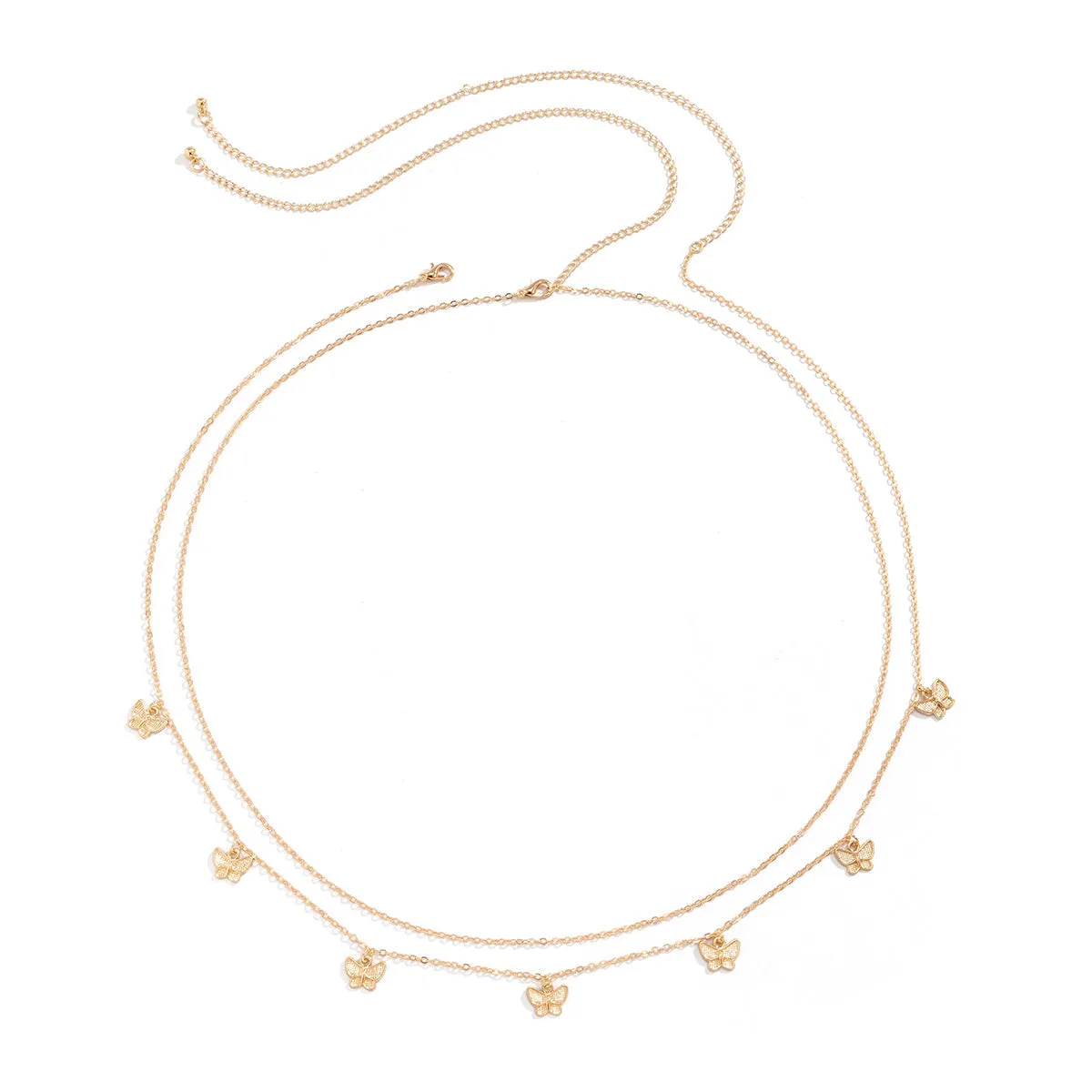 18K Gold-Plated Butterfly Waist Chain Set