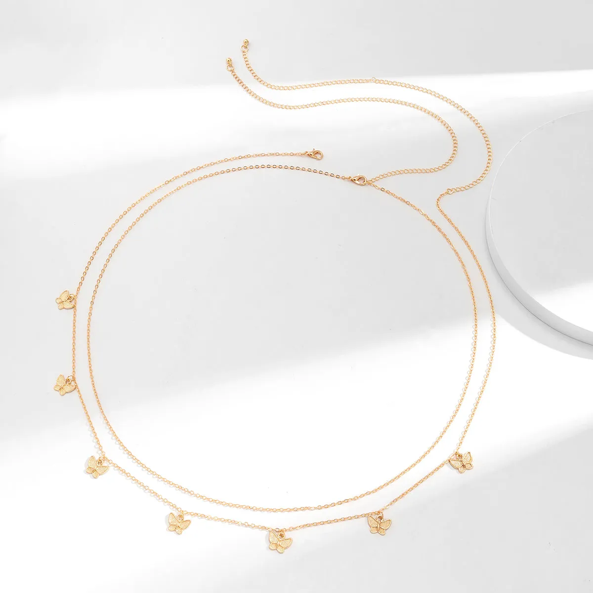 18K Gold-Plated Butterfly Waist Chain Set