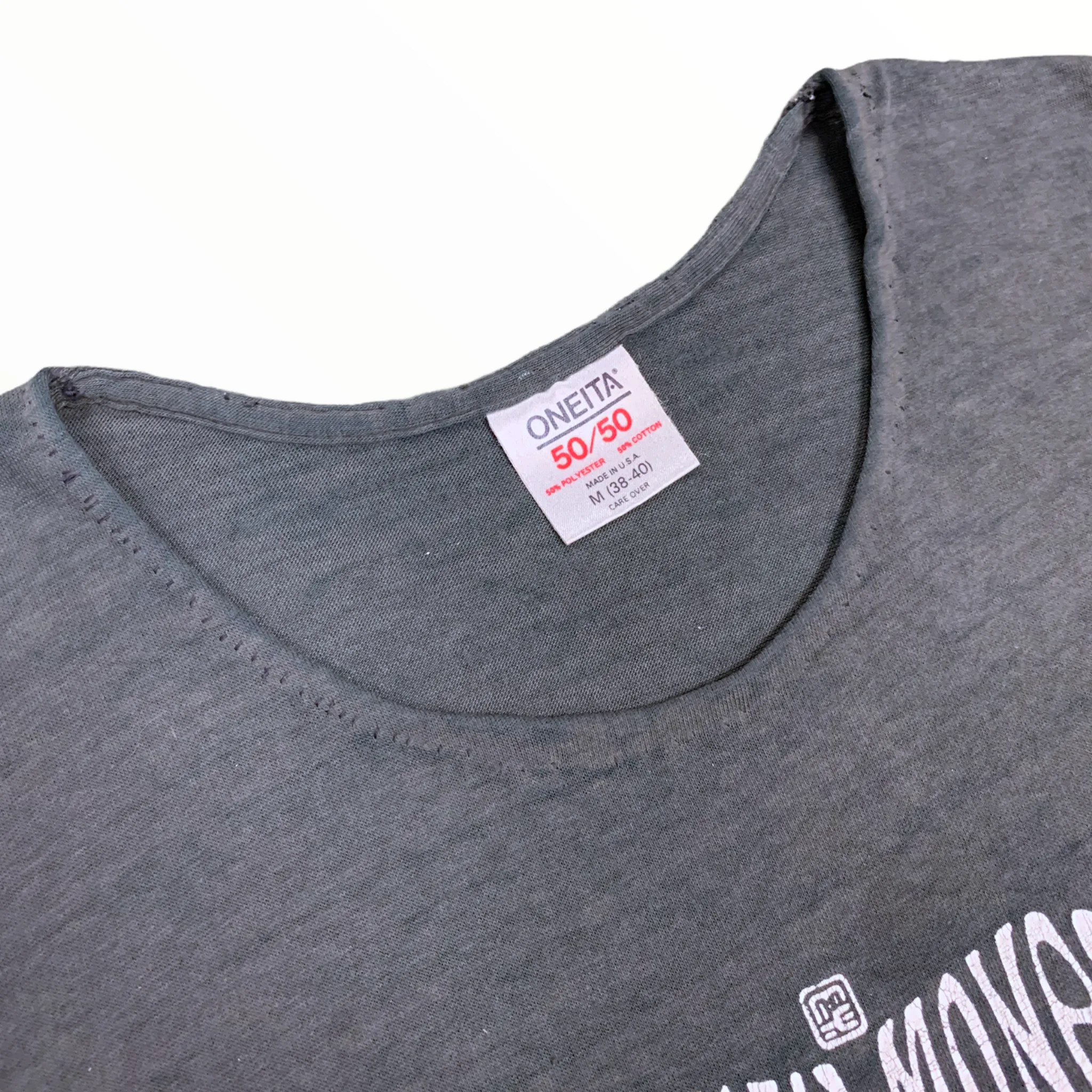 1970s Zen Mountain Monastery Scoop Neck - Faded Black - S
