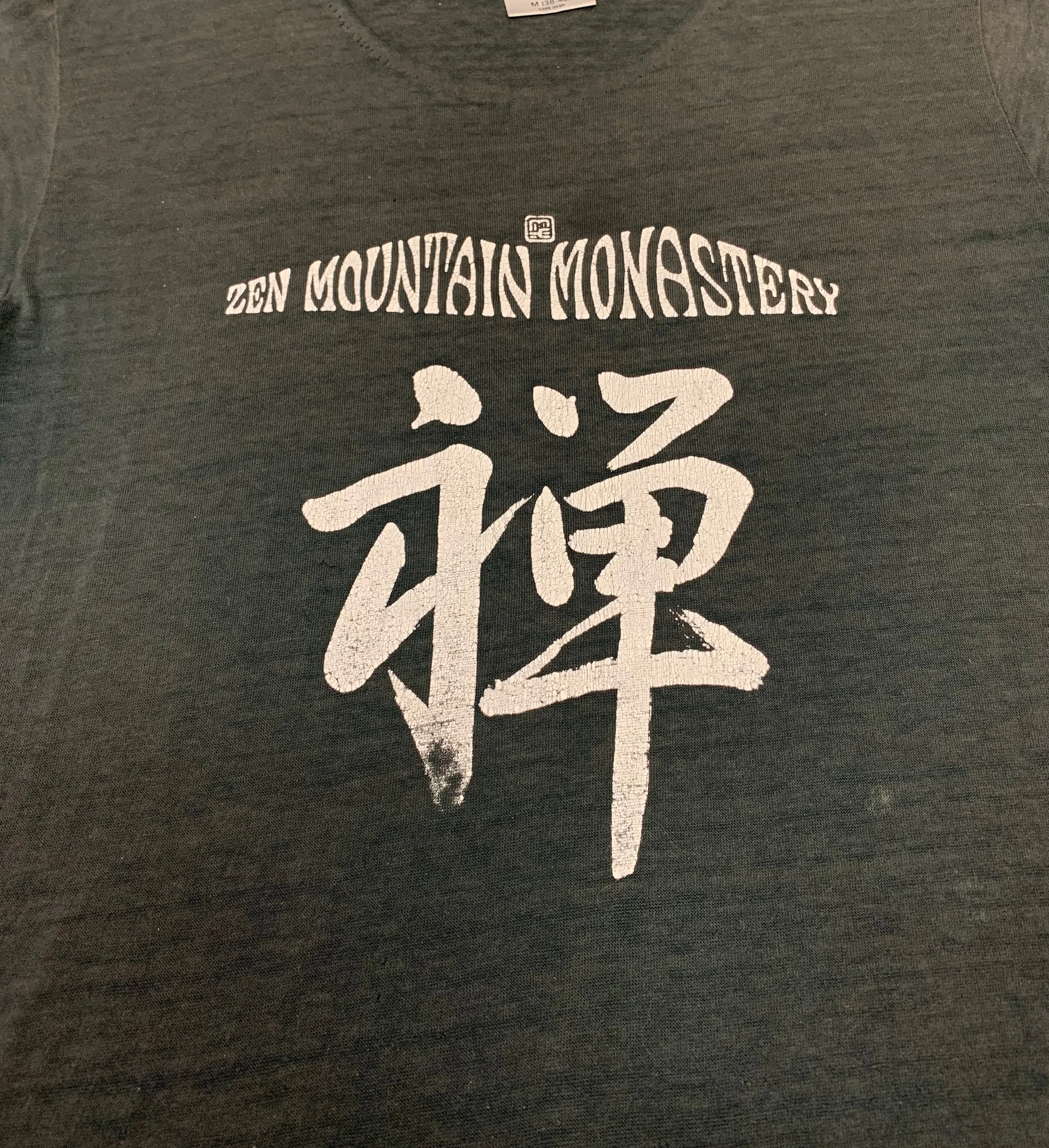 1970s Zen Mountain Monastery Scoop Neck - Faded Black - S