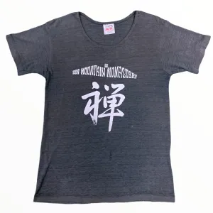 1970s Zen Mountain Monastery Scoop Neck - Faded Black - S