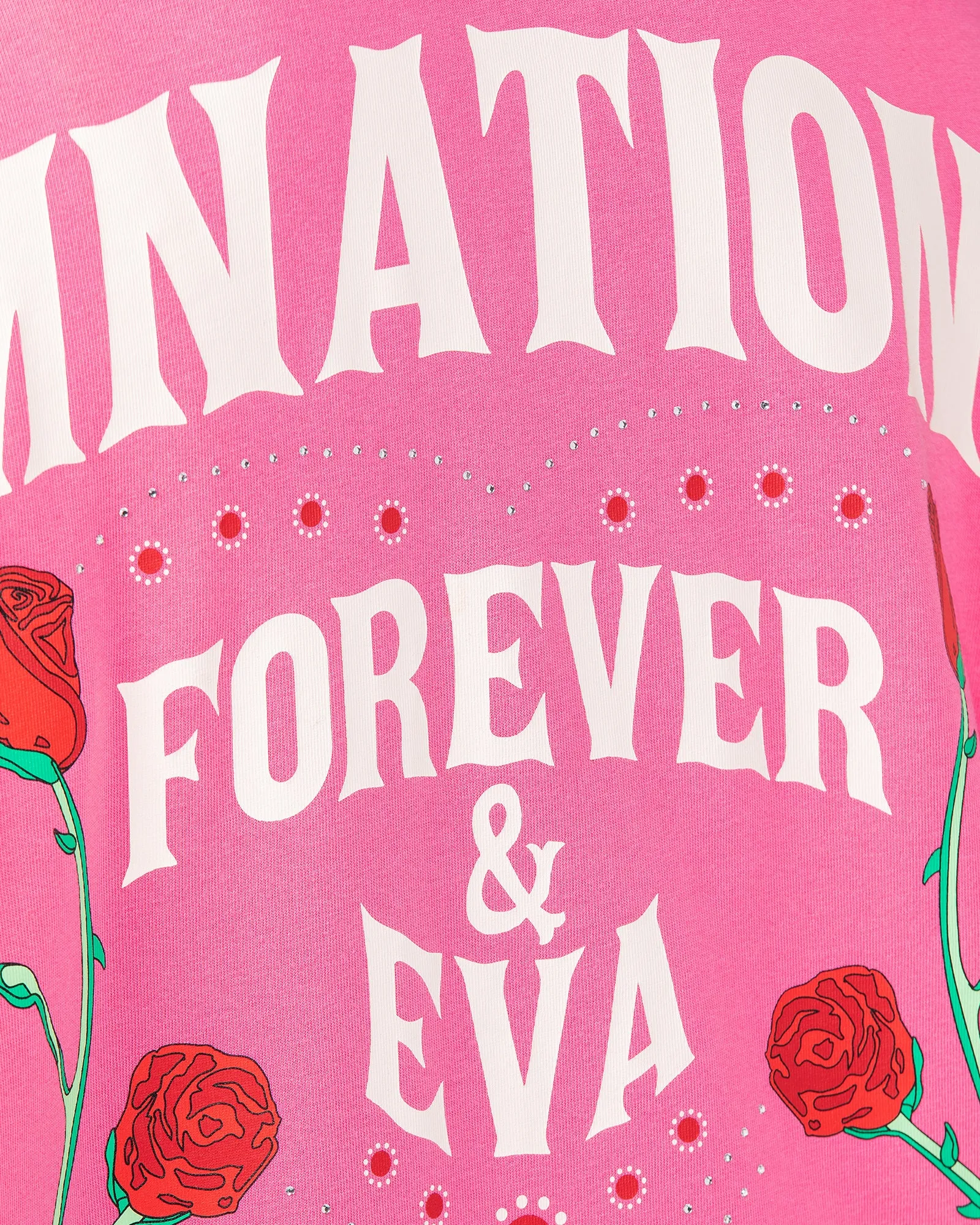 4Eva Eva Oversized Tee - Flamingo