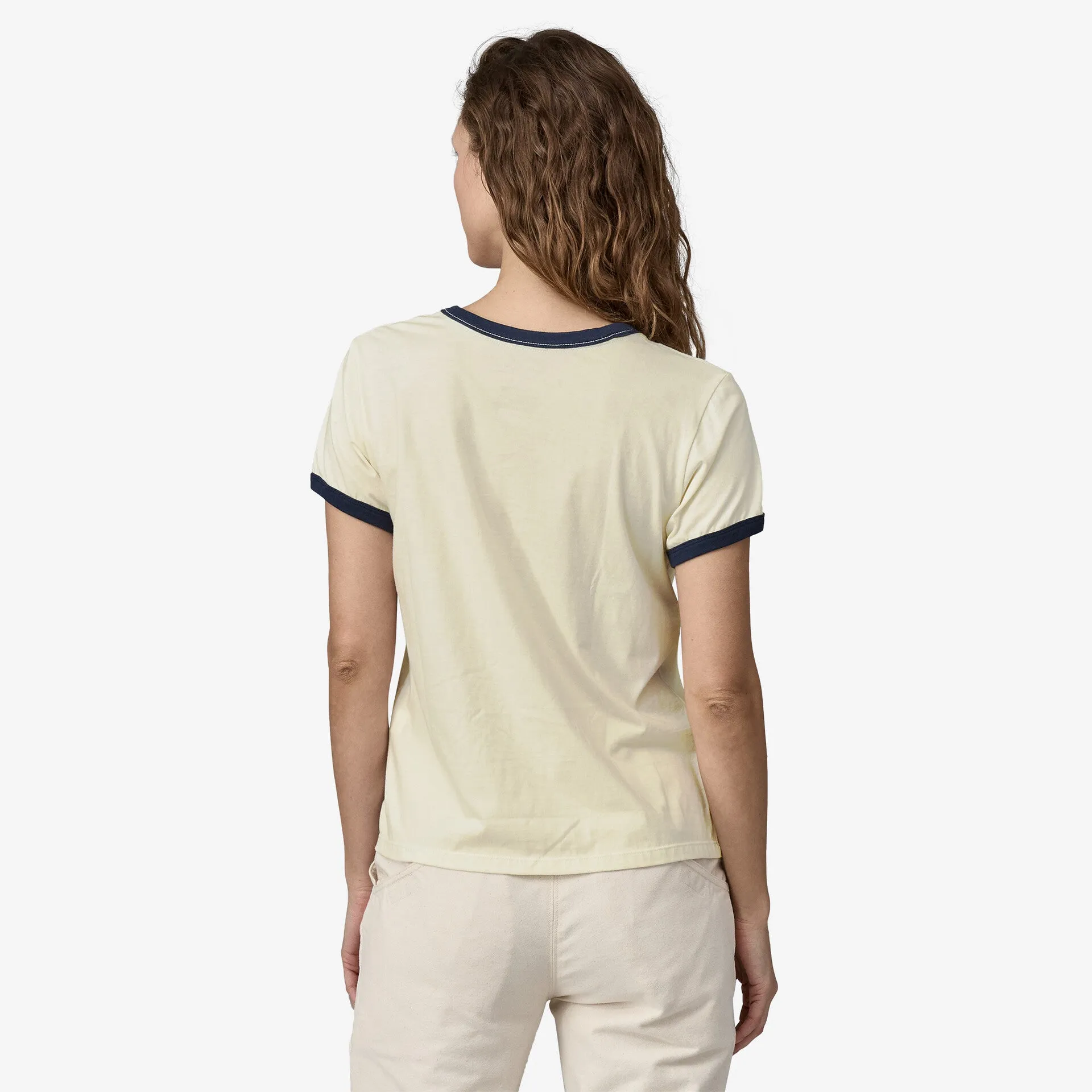 '73 Text Logo Organic Ringer Tee (Women's) - 37785