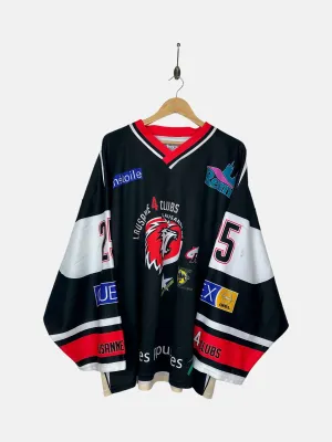 90's Lausanne HC Switzerland Vintage Hockey Jersey Size 2-3XL