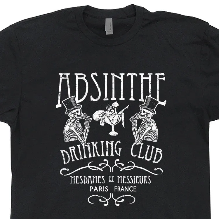 Absinthe T Shirt Vintage Absinthe Skeleton T Shirt