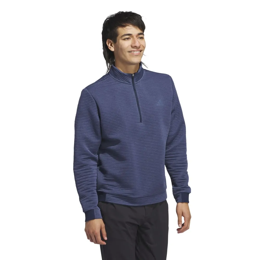 Adidas Mens DWR Textured Quarter Zip Pullover