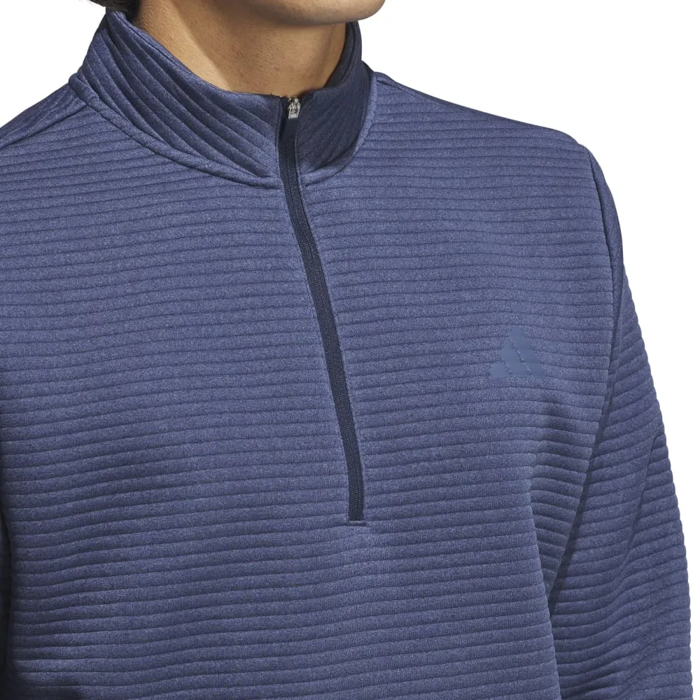 Adidas Mens DWR Textured Quarter Zip Pullover
