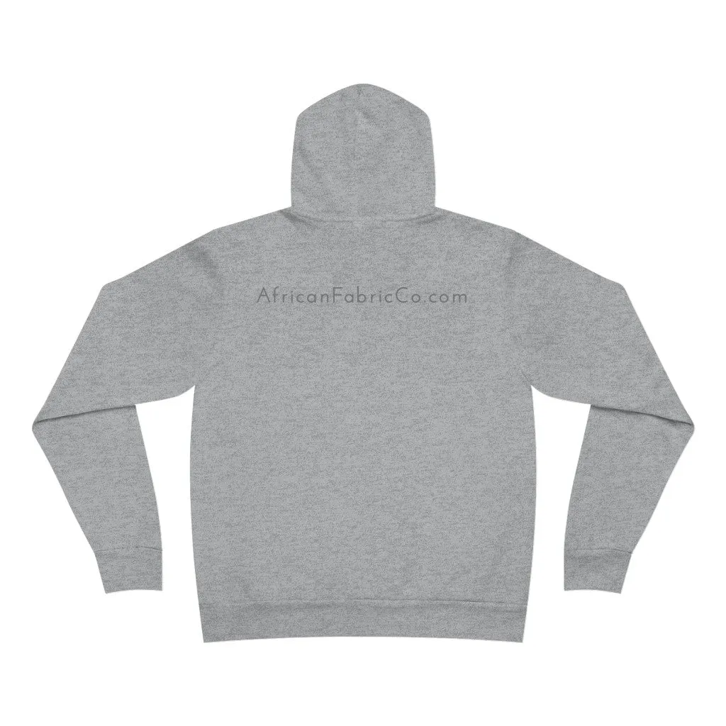 African Fabric Co. Tri-Color Unisex Sponge Fleece Pullover Hoodie