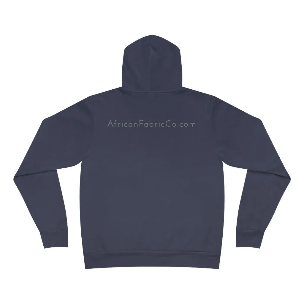 African Fabric Co. Tri-Color Unisex Sponge Fleece Pullover Hoodie
