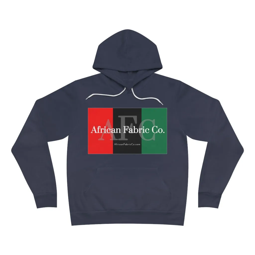 African Fabric Co. Tri-Color Unisex Sponge Fleece Pullover Hoodie
