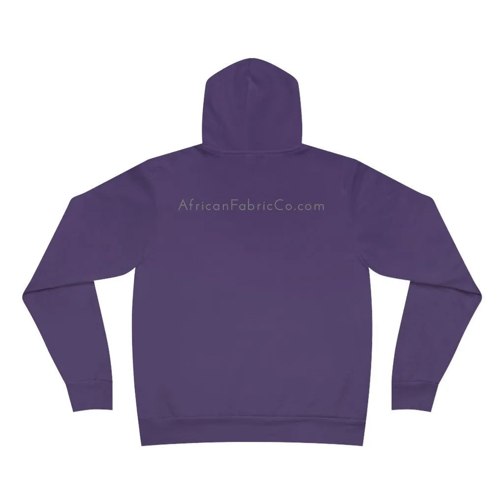 African Fabric Co. Tri-Color Unisex Sponge Fleece Pullover Hoodie