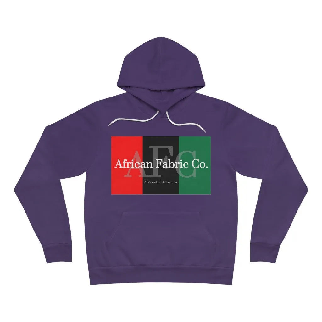 African Fabric Co. Tri-Color Unisex Sponge Fleece Pullover Hoodie