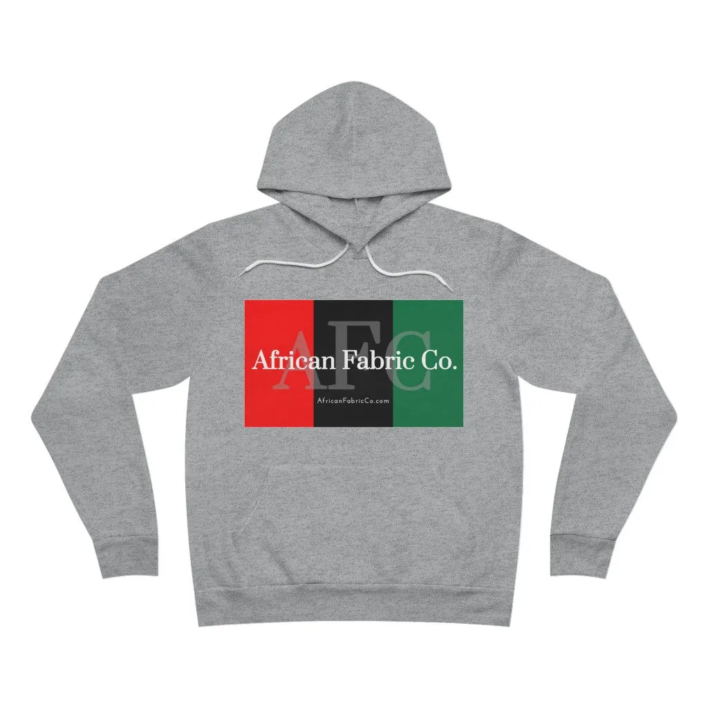 African Fabric Co. Tri-Color Unisex Sponge Fleece Pullover Hoodie