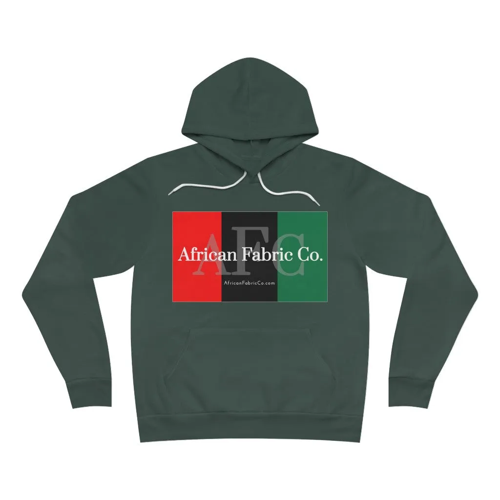 African Fabric Co. Tri-Color Unisex Sponge Fleece Pullover Hoodie