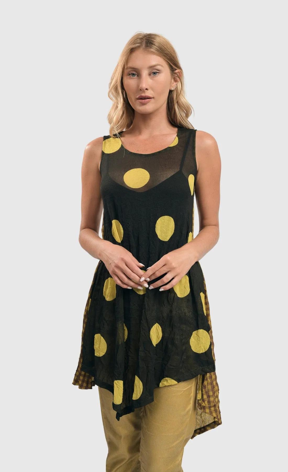 Alembika Taylor Dot Soft Tulle Sleeveless Tunic