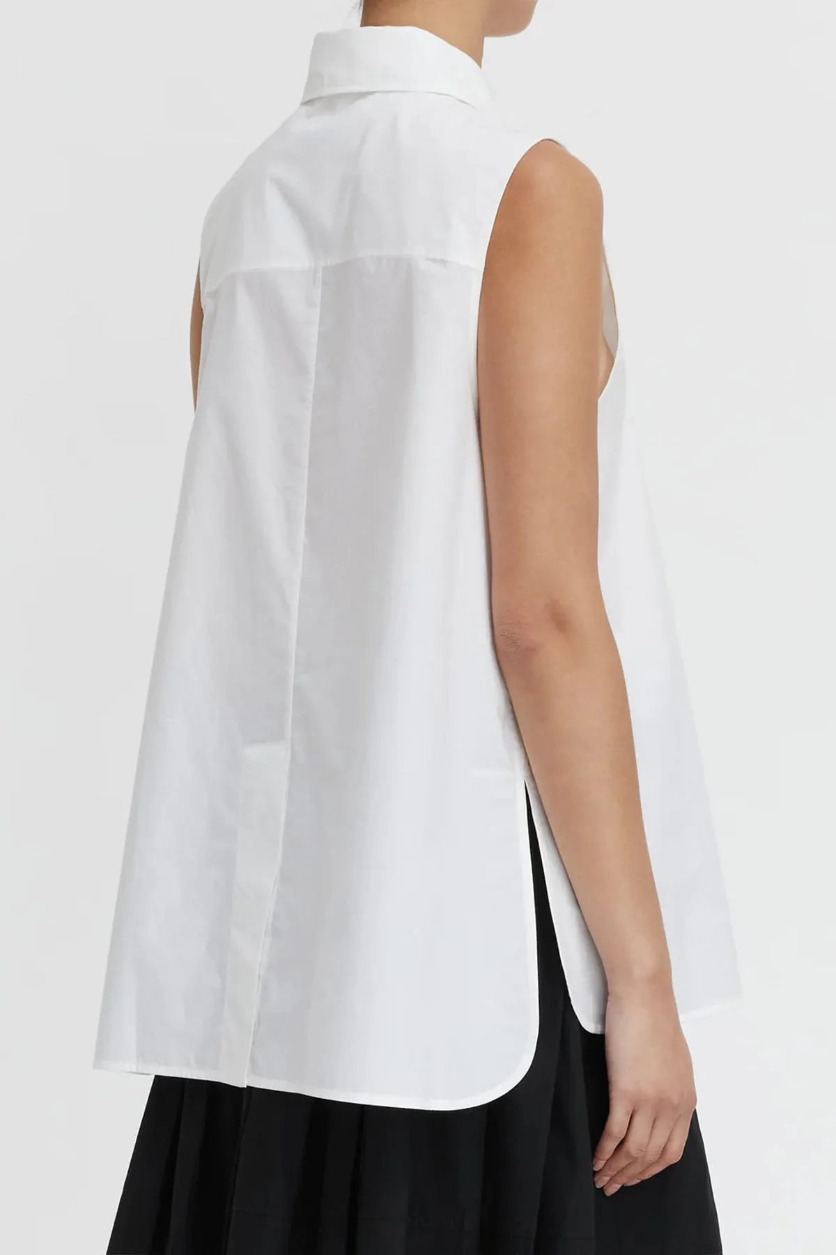 Andy Sleeveless Shirt in Natural
