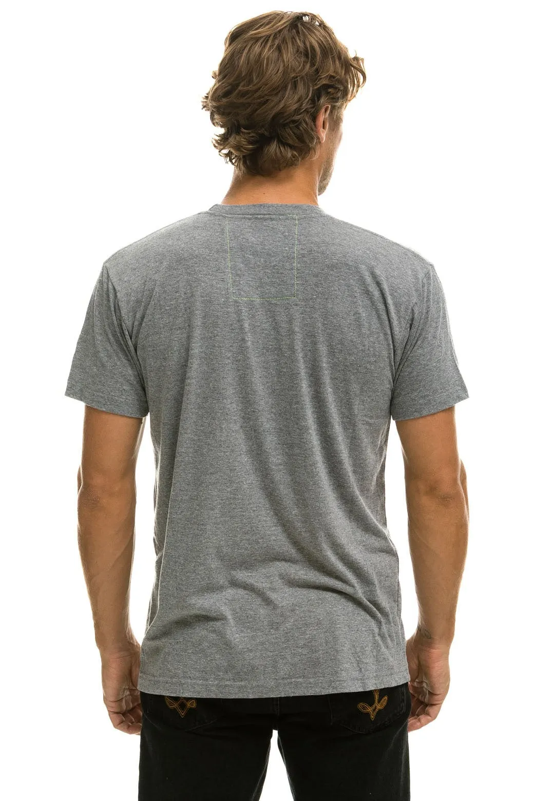 AVIATOR NATION MILL VALLEY TEE - HEATHER GREY