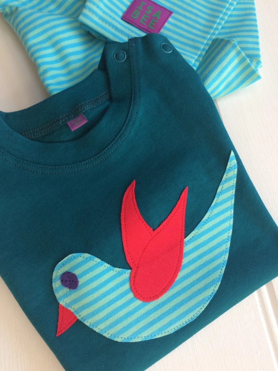 Baby Bird T-shirt - Teal