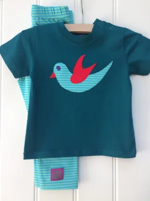 Baby Bird T-shirt - Teal