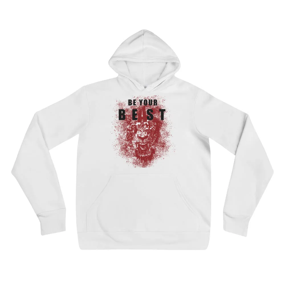 Be Your Beast Lioness black lettering women's pull-over hoodie