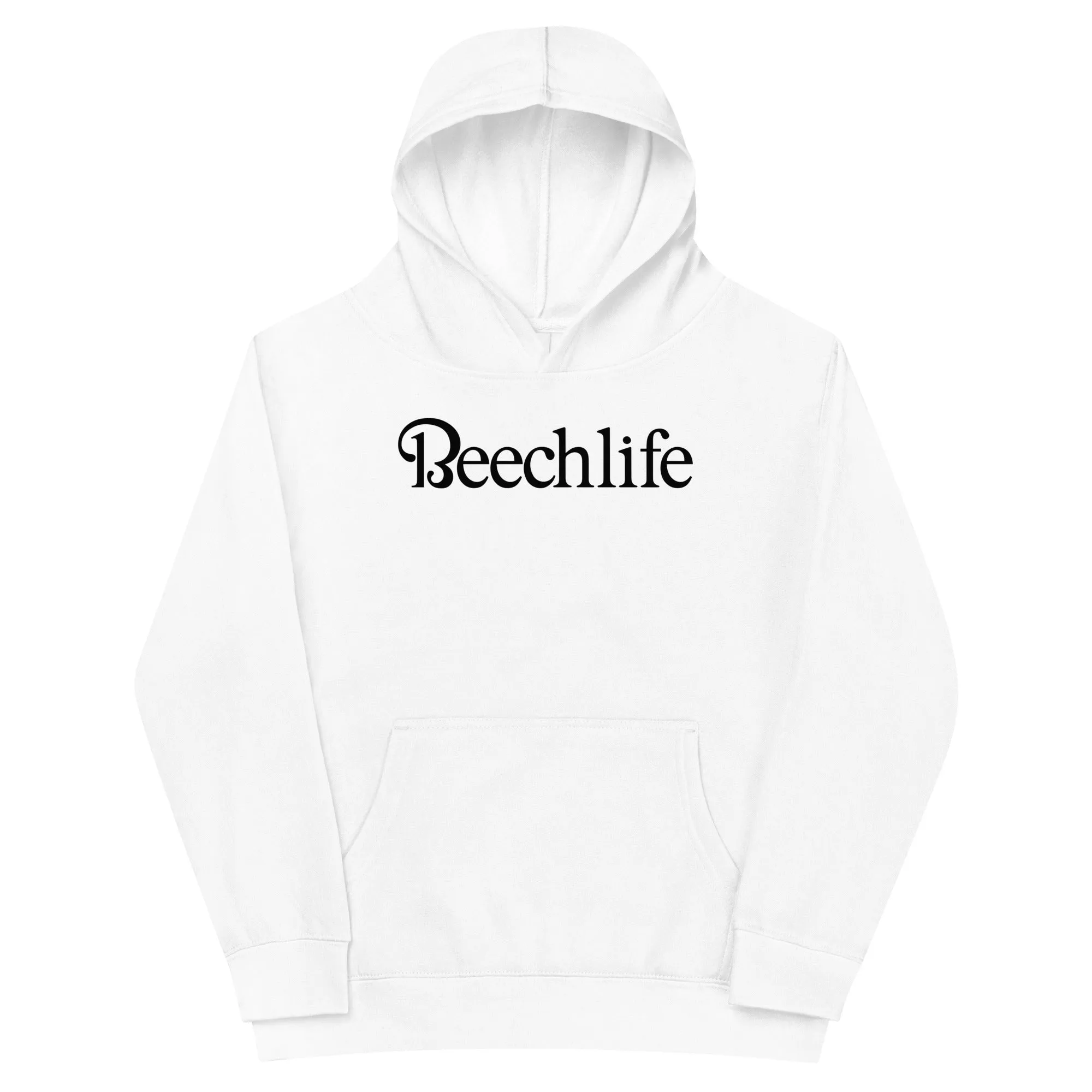 Beechlife White Kids Fleece Hoodie