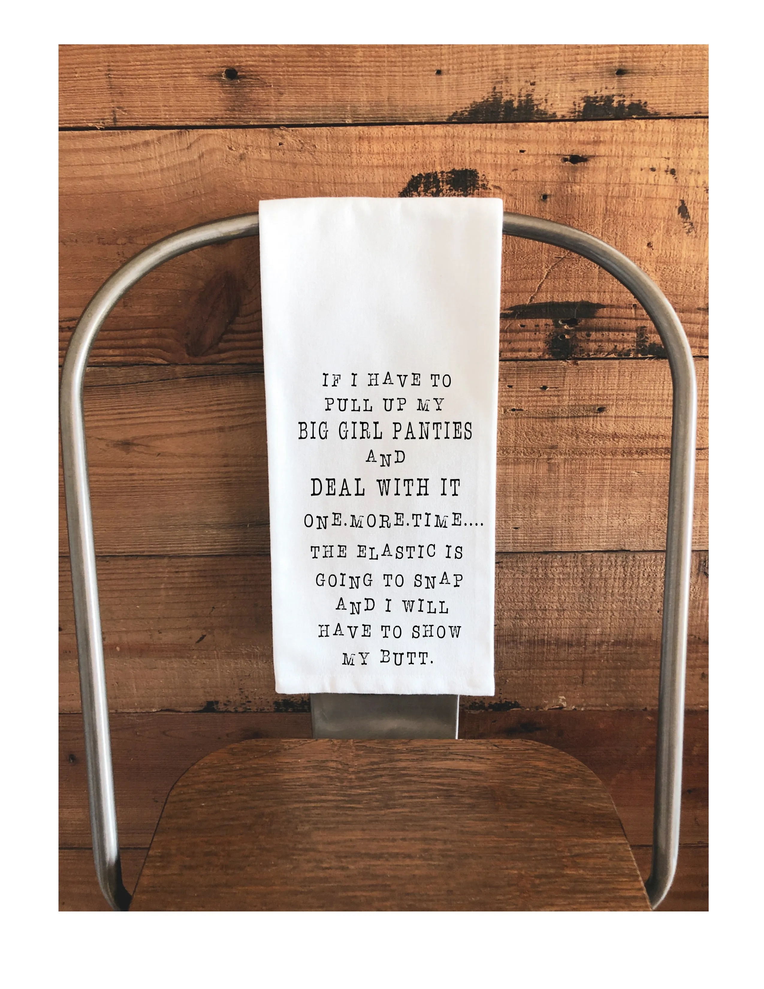 big girl panties - humorous tea, bar and kitchen towel LG