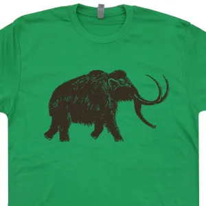 Big Wooly Mammoth T Shirt Vintage Dinosaur T Shirt Cool Elephant Shirt