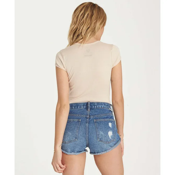 Billabong Women's Love Louder Baby T | Ivory