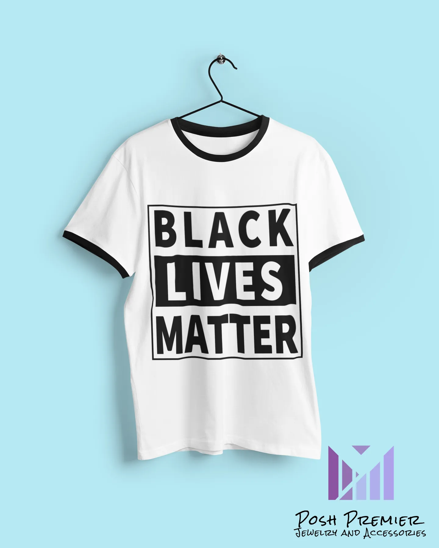 Black Lives Matter Unisex  Ringer Tee