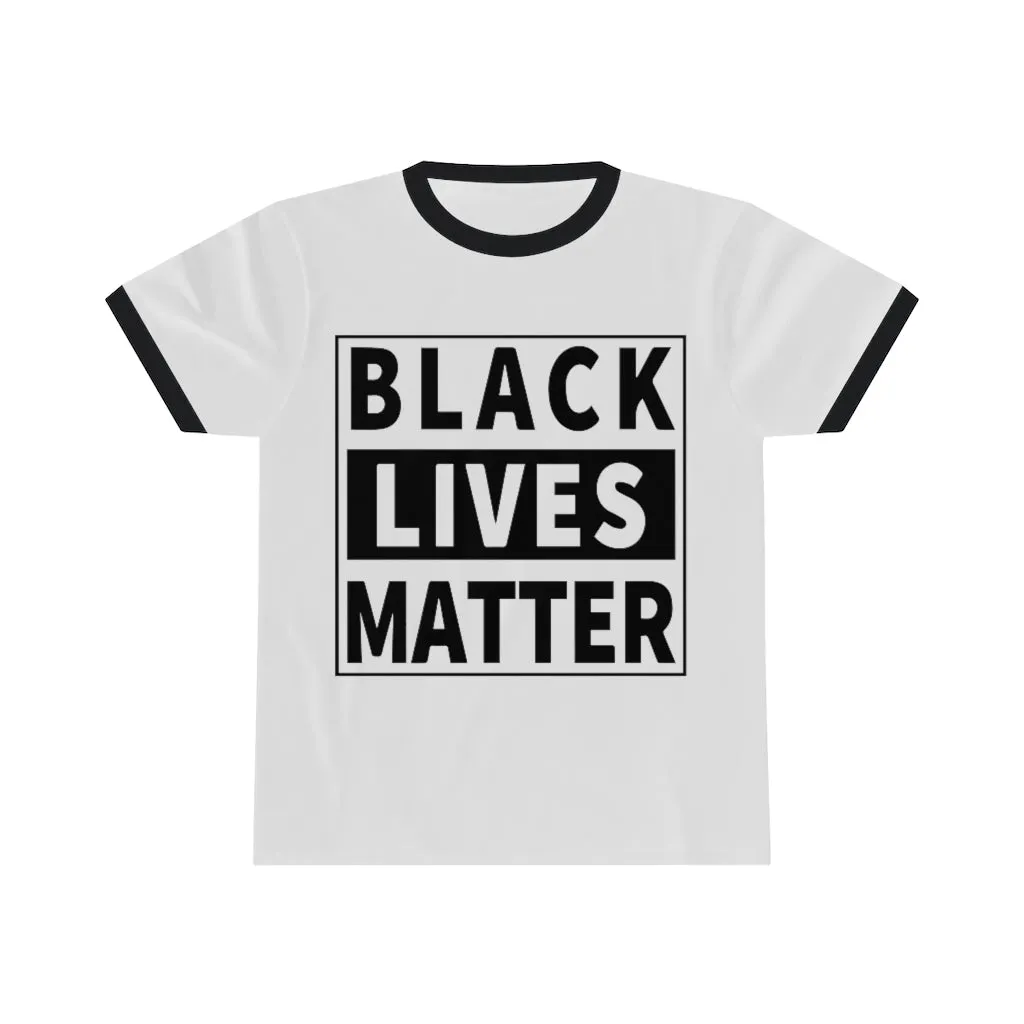 Black Lives Matter Unisex  Ringer Tee