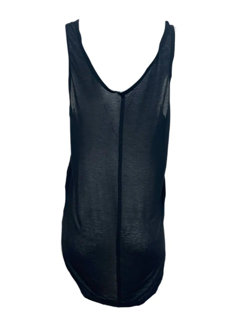 BLK DNM Women's Black Viscose Tank Top 16 Size Large NWT