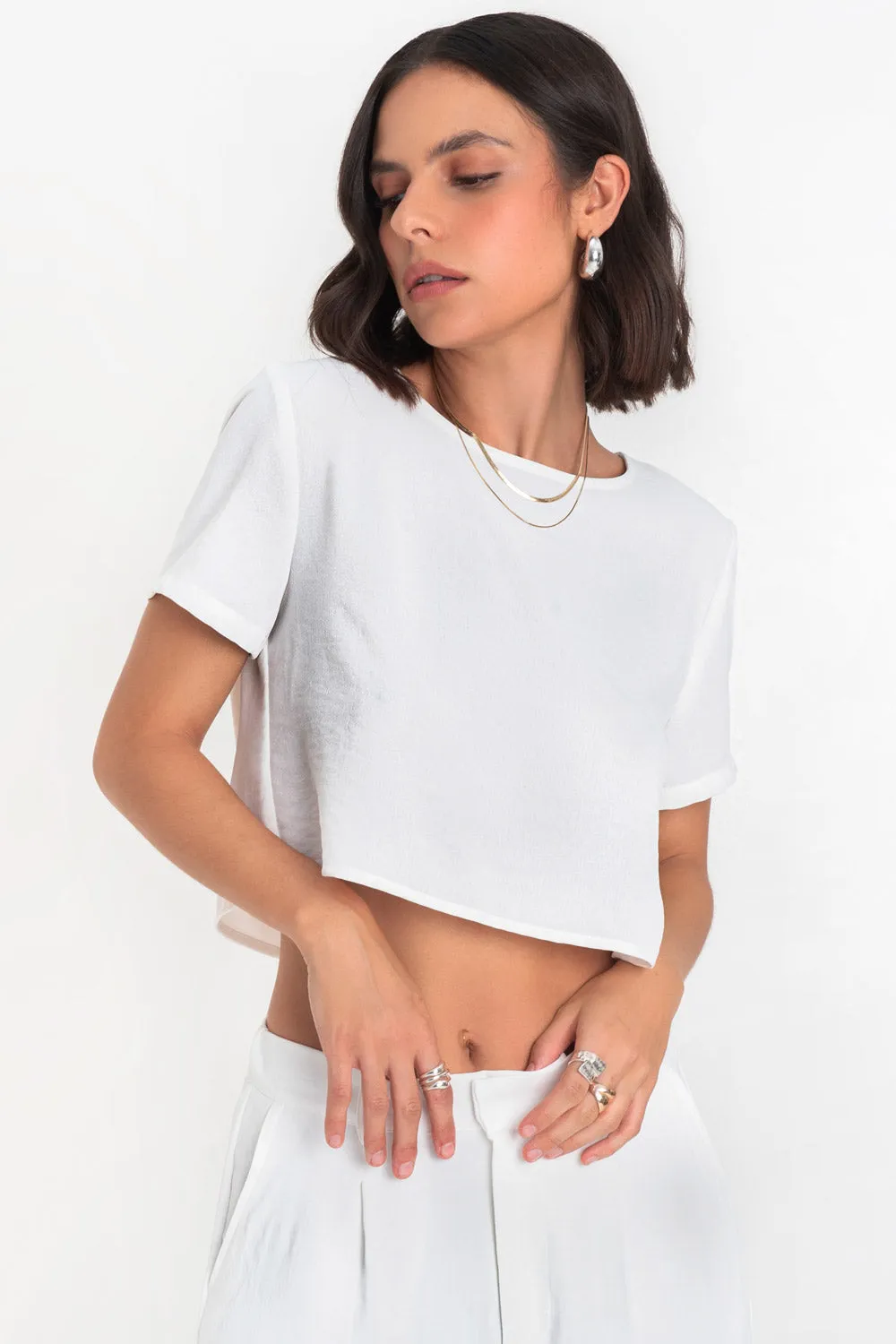 Blusa de manga corta