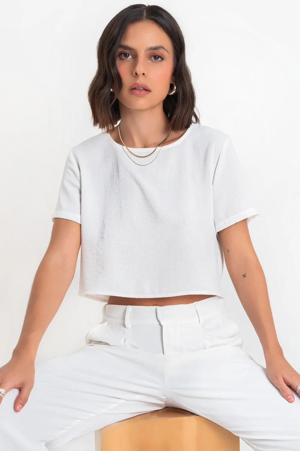 Blusa de manga corta