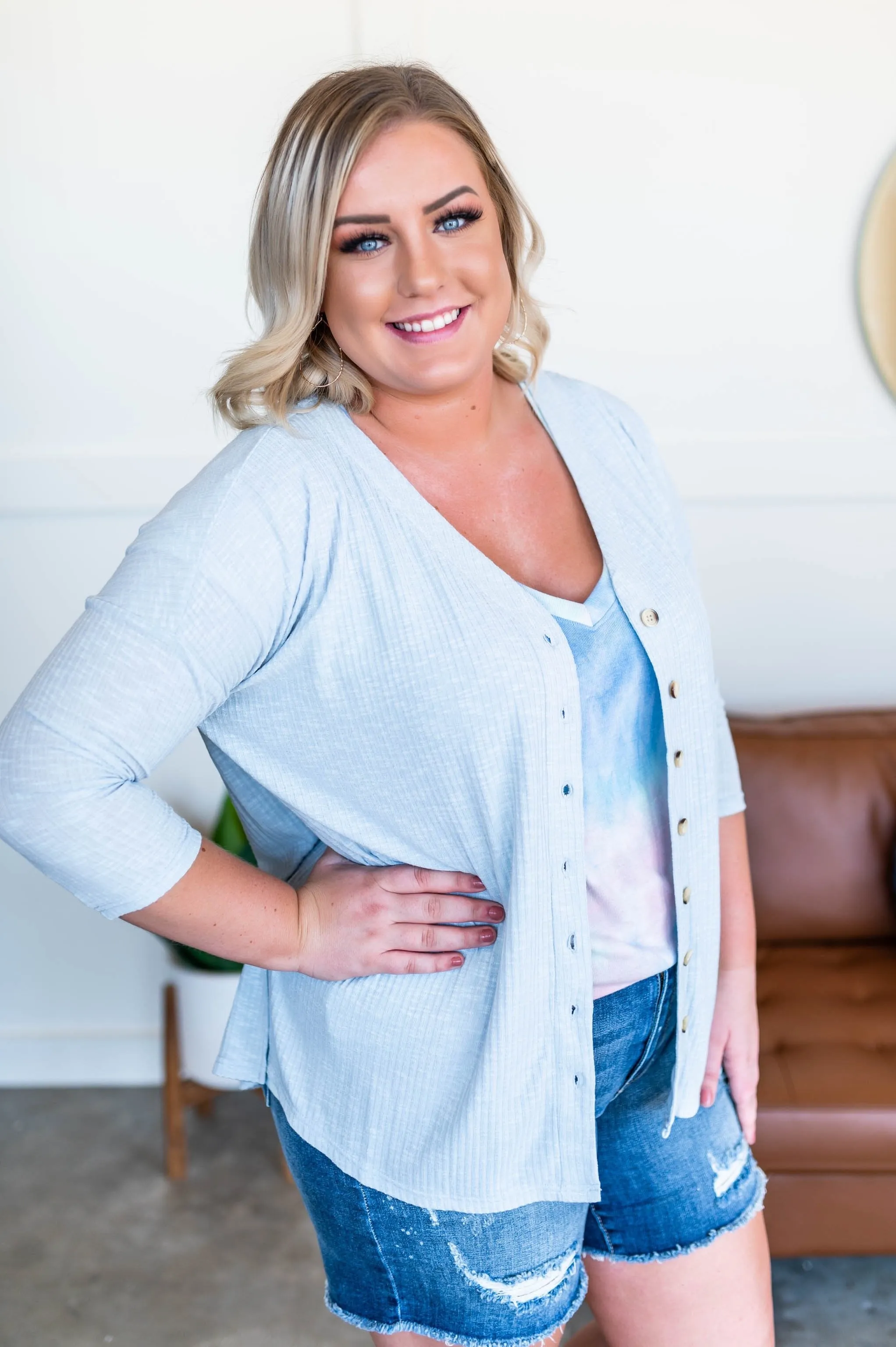 Breath Of Spring Top In Baby Blue