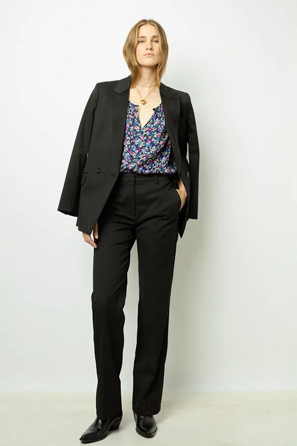 BRITTANIA FLORAL JACQUARD BLOUSE