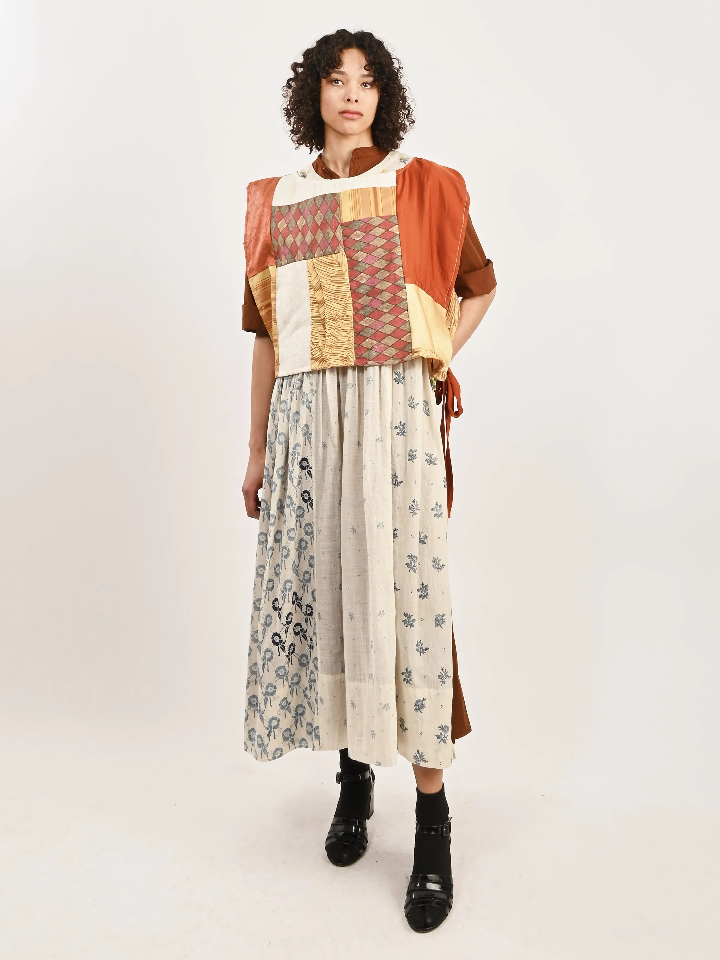 Bronze/Gold Patchwork Dickie