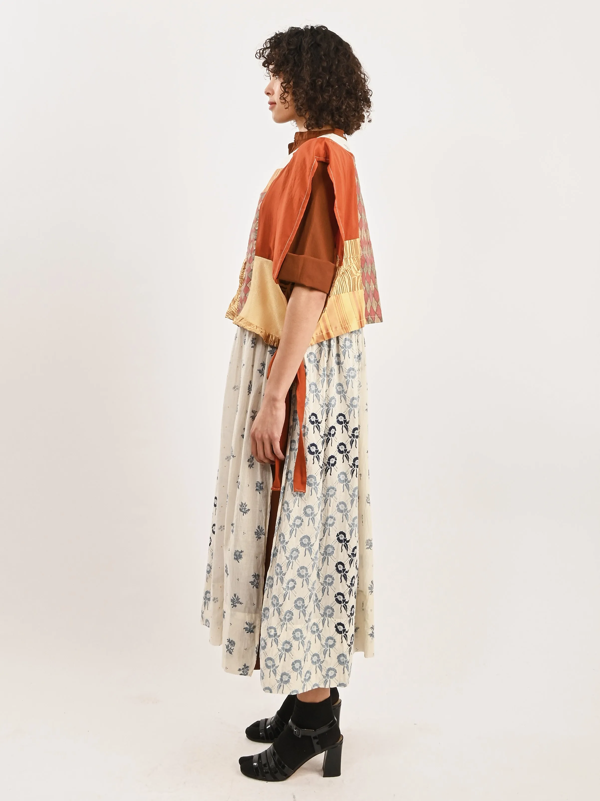 Bronze/Gold Patchwork Dickie