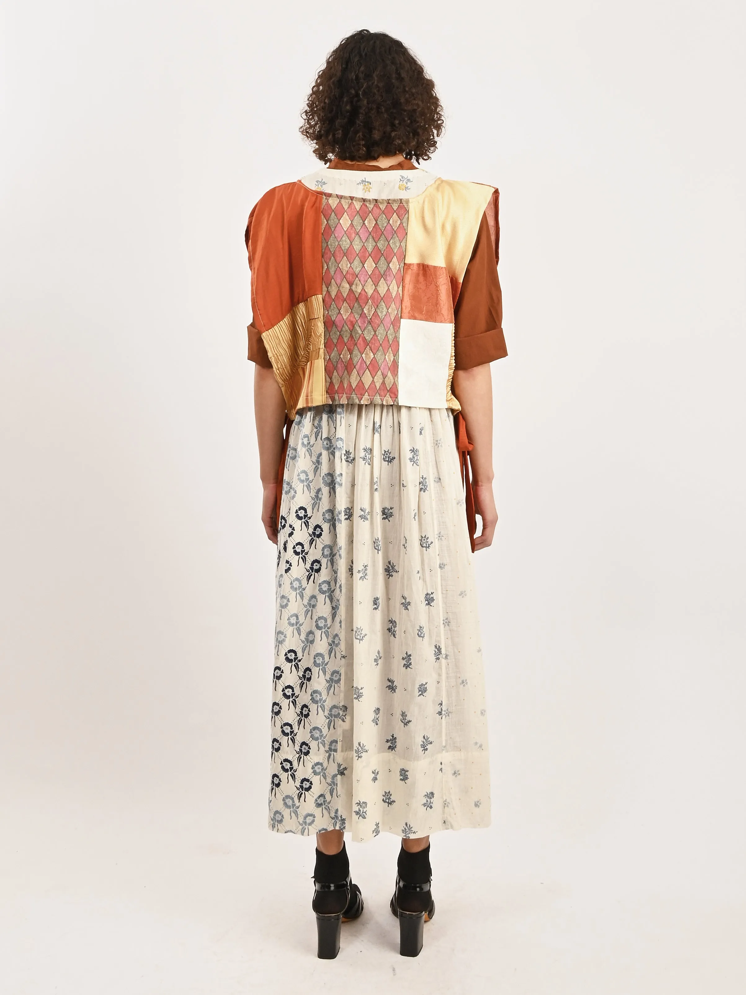 Bronze/Gold Patchwork Dickie
