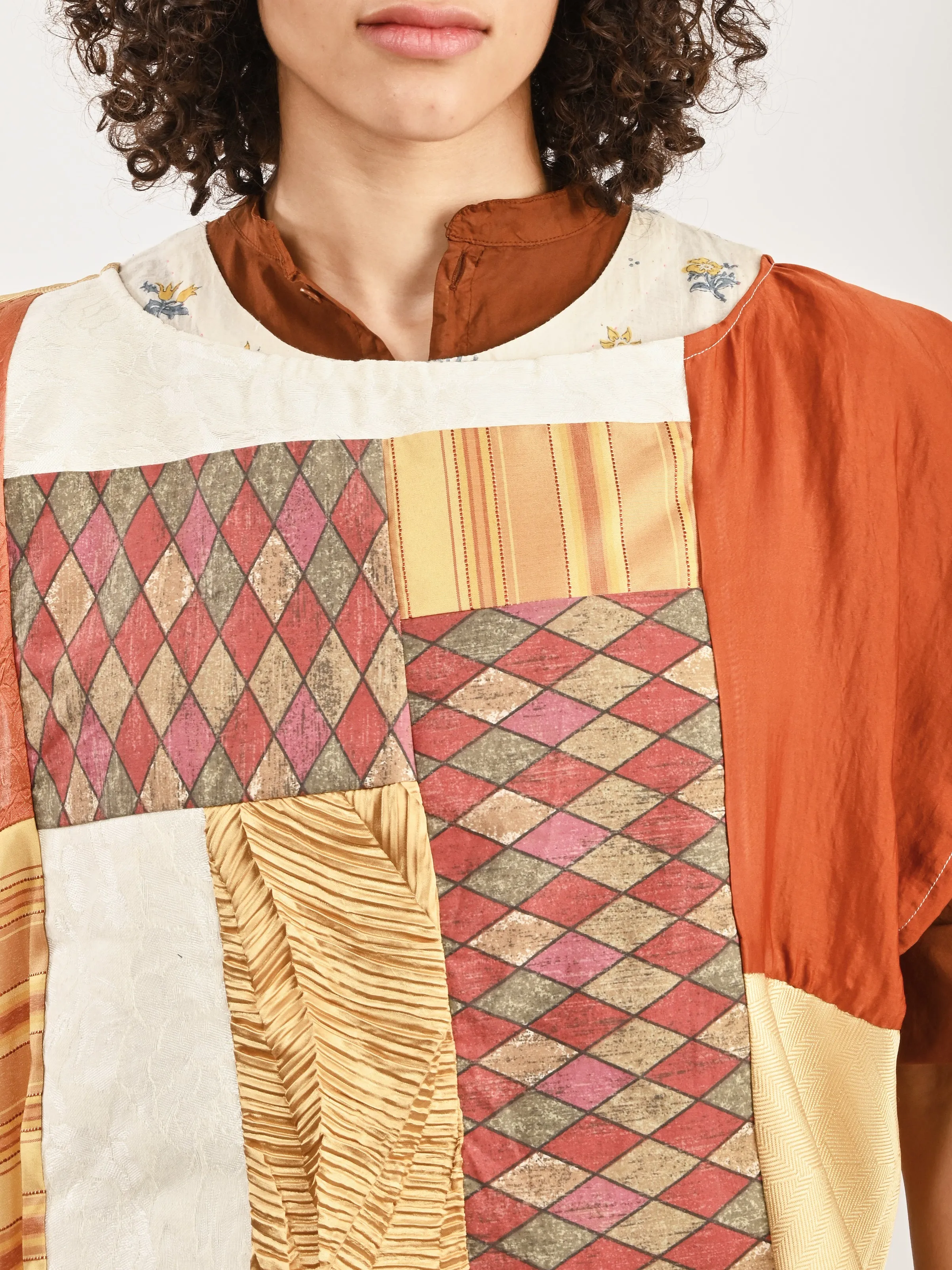 Bronze/Gold Patchwork Dickie