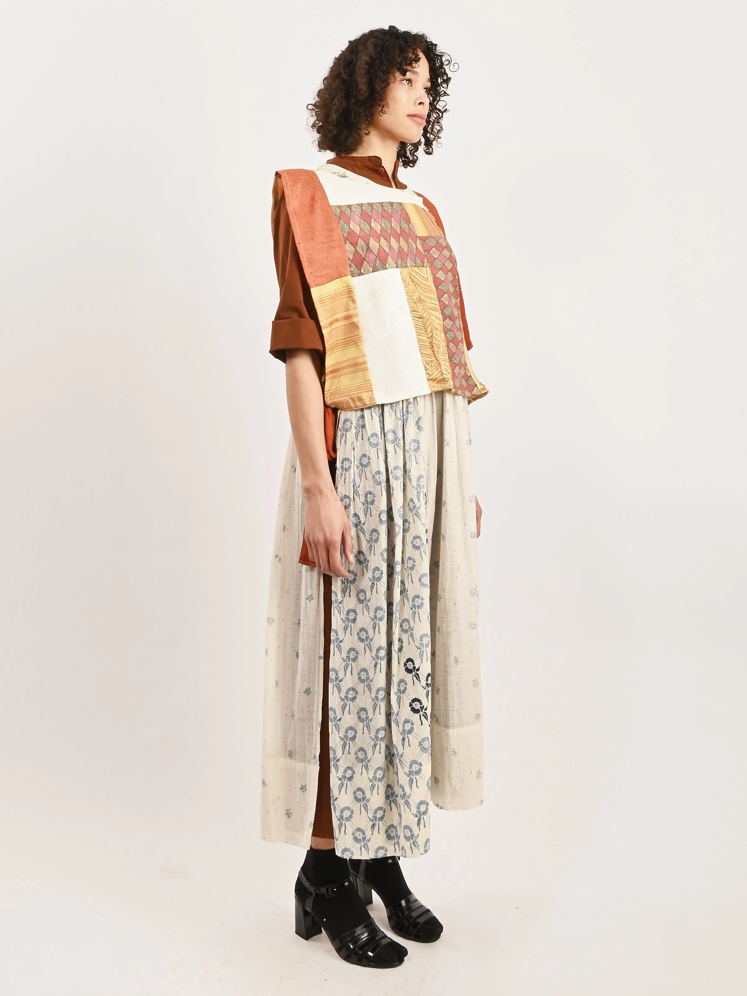 Bronze/Gold Patchwork Dickie
