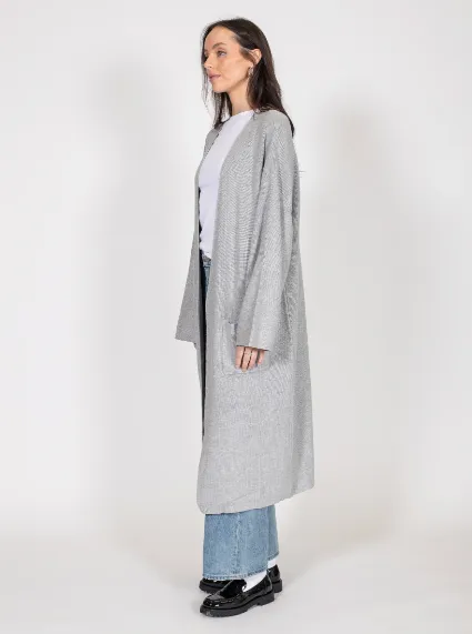 Brunette The Label - Matilda Oversized Maxi Cardigan | Grey