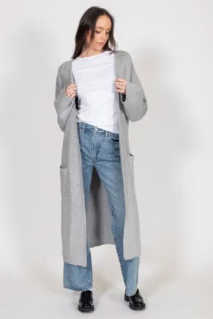 Brunette The Label - Matilda Oversized Maxi Cardigan | Grey