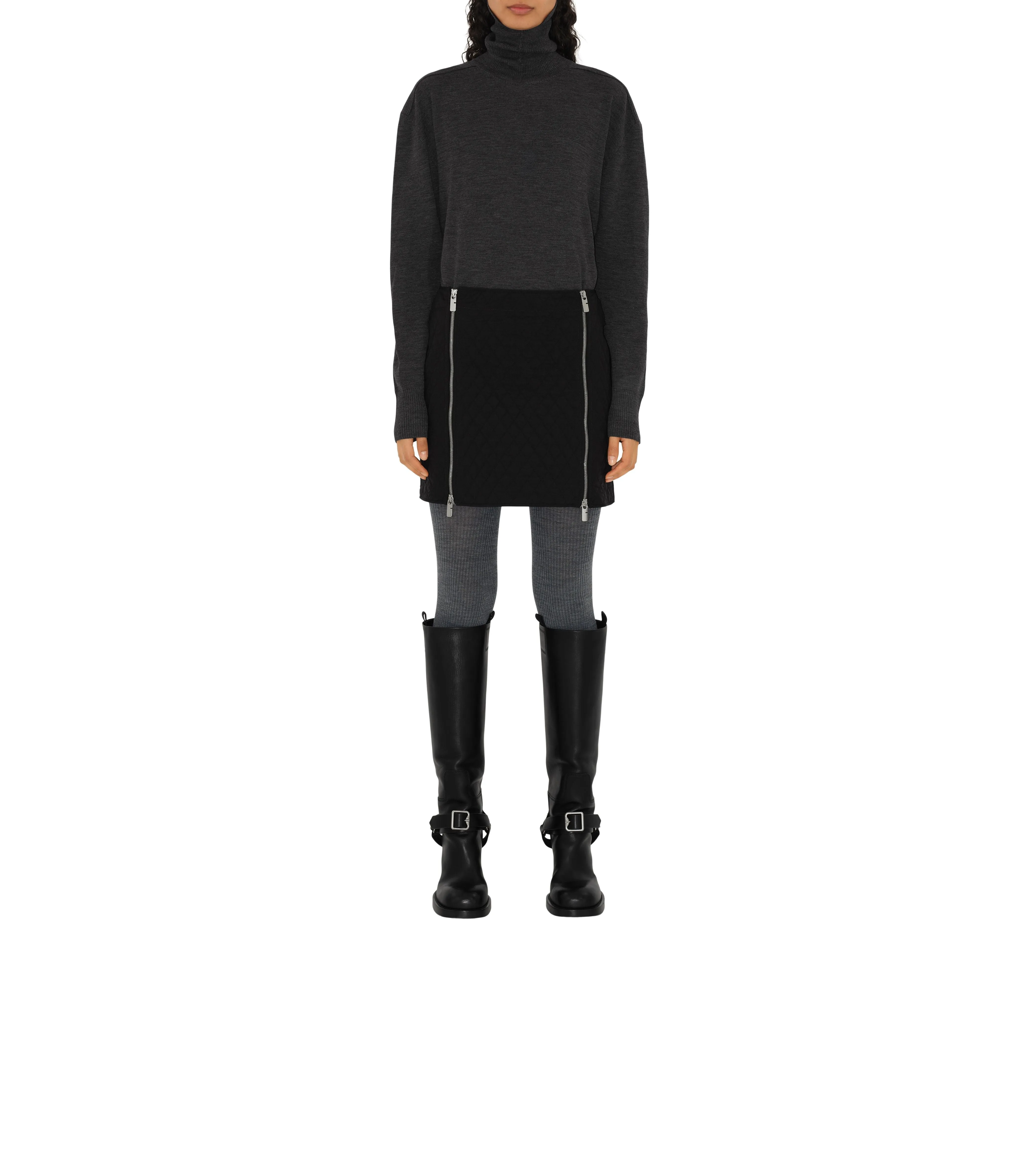 BURBERRY | QUILTED NYLON MINI SKIRT