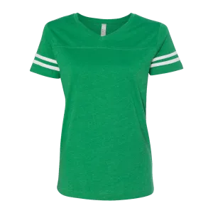 C1813W Ladies Football Fine Jersey Tee