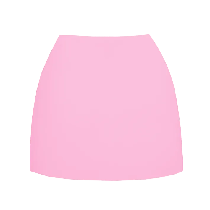 Callie Co-ord Luxe Mini Skirt Pink