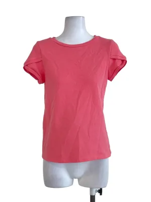 Candy Pink Short Sleeves Top