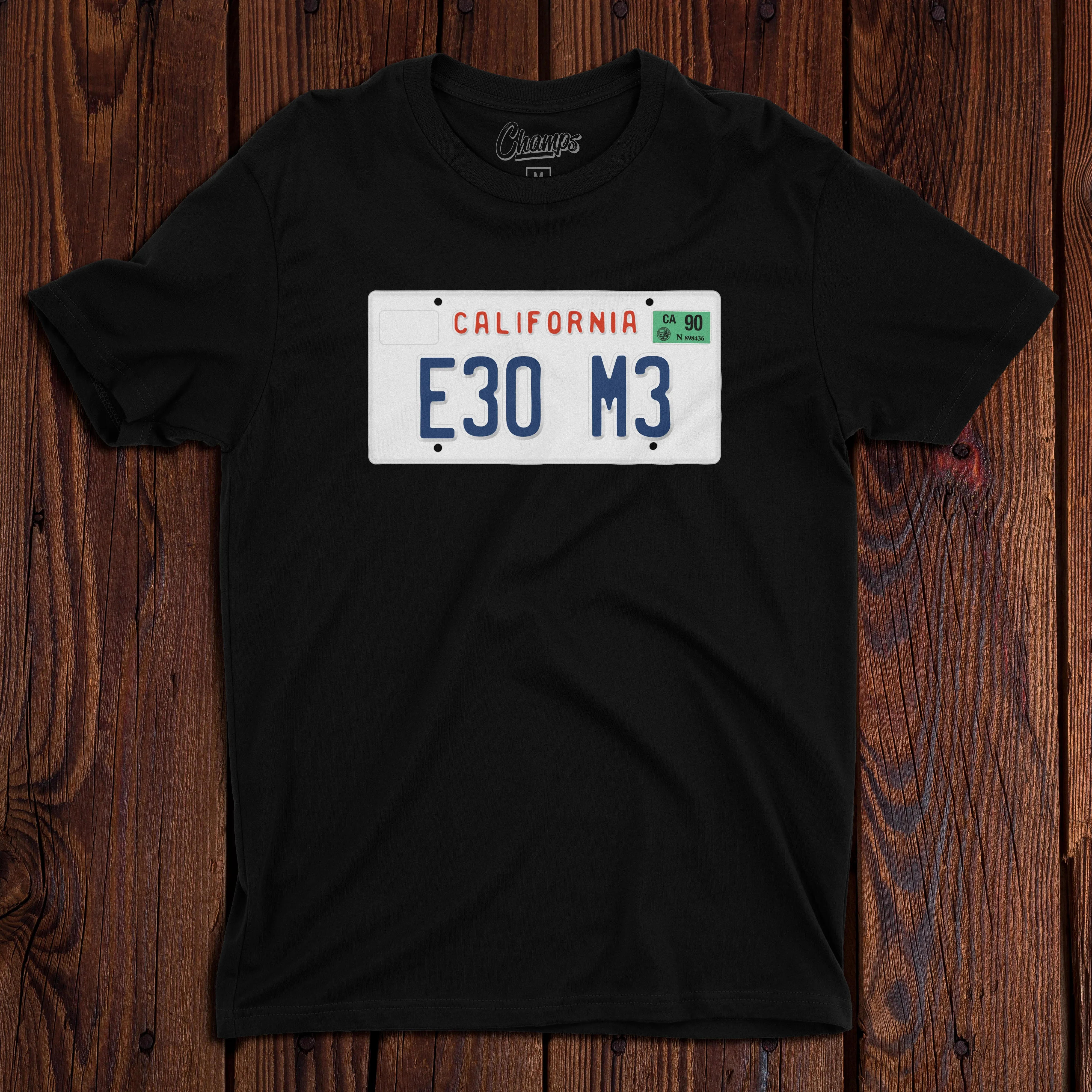 Champ's Speedshop - 87-93 California License Plate T-shirt - Custom!