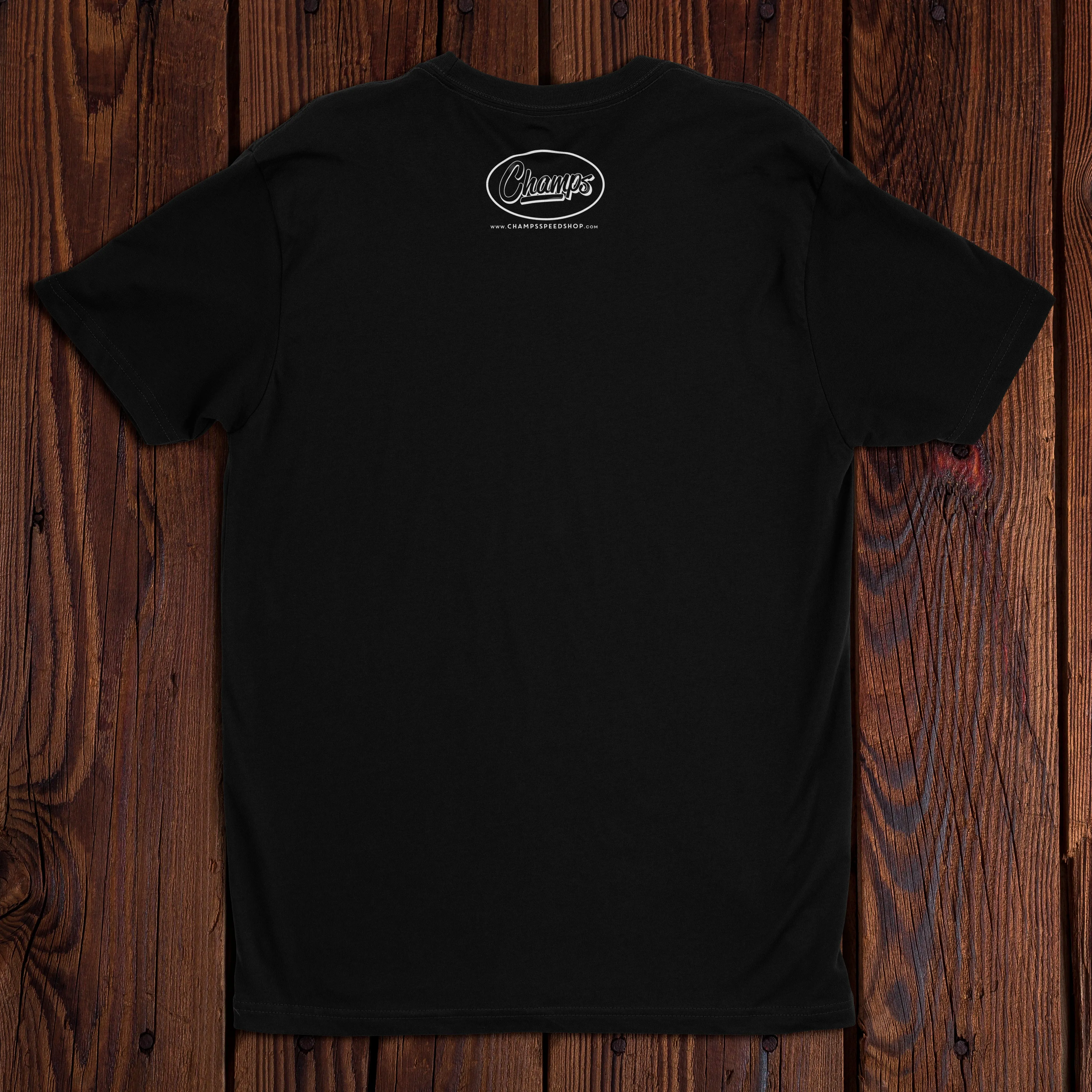 Champ's Speedshop - 87-93 California License Plate T-shirt - Custom!