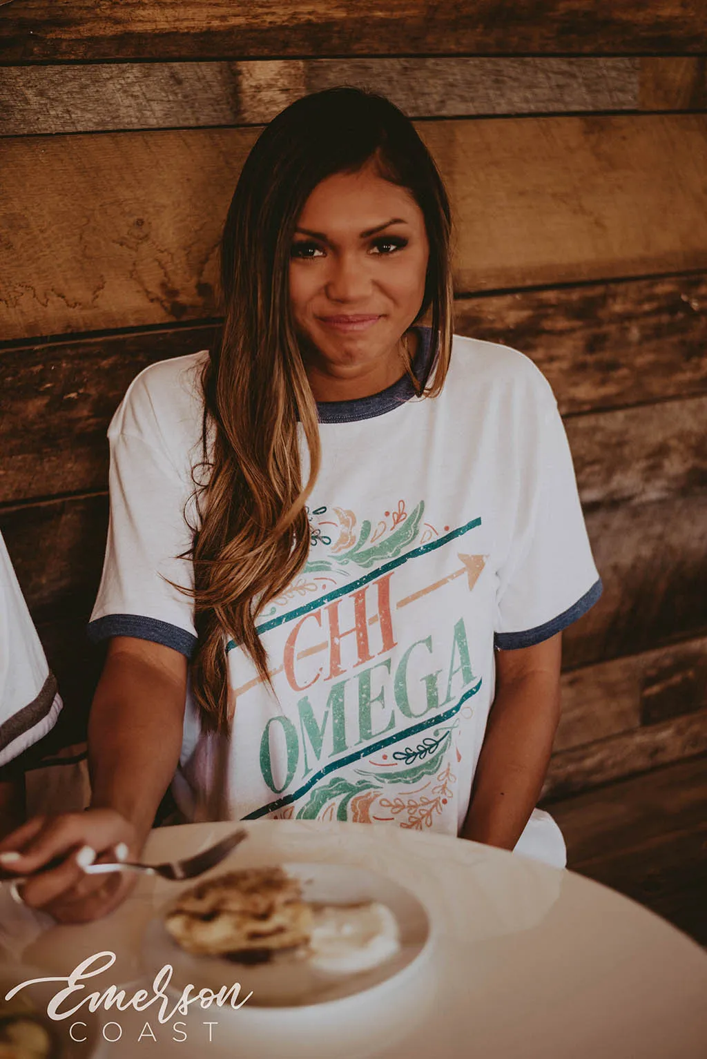 Chi O Paisley PR Ringer Tee